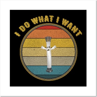 I Do What I Want Ghost Balloonman   Distressed Posters and Art